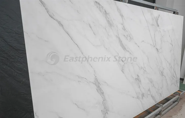 Polished Volakas White Sintered Stone
