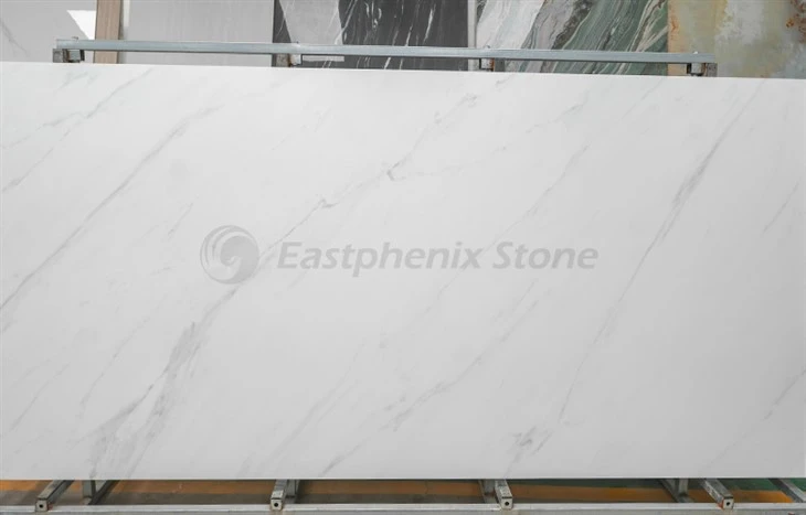 Glacier white large porcelain wall panels